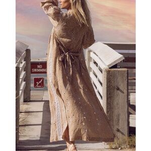 NWT Boho Lace long sleeve cover up